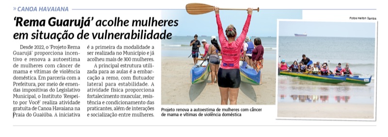 Recorte do Diário Oficial de Guarujá